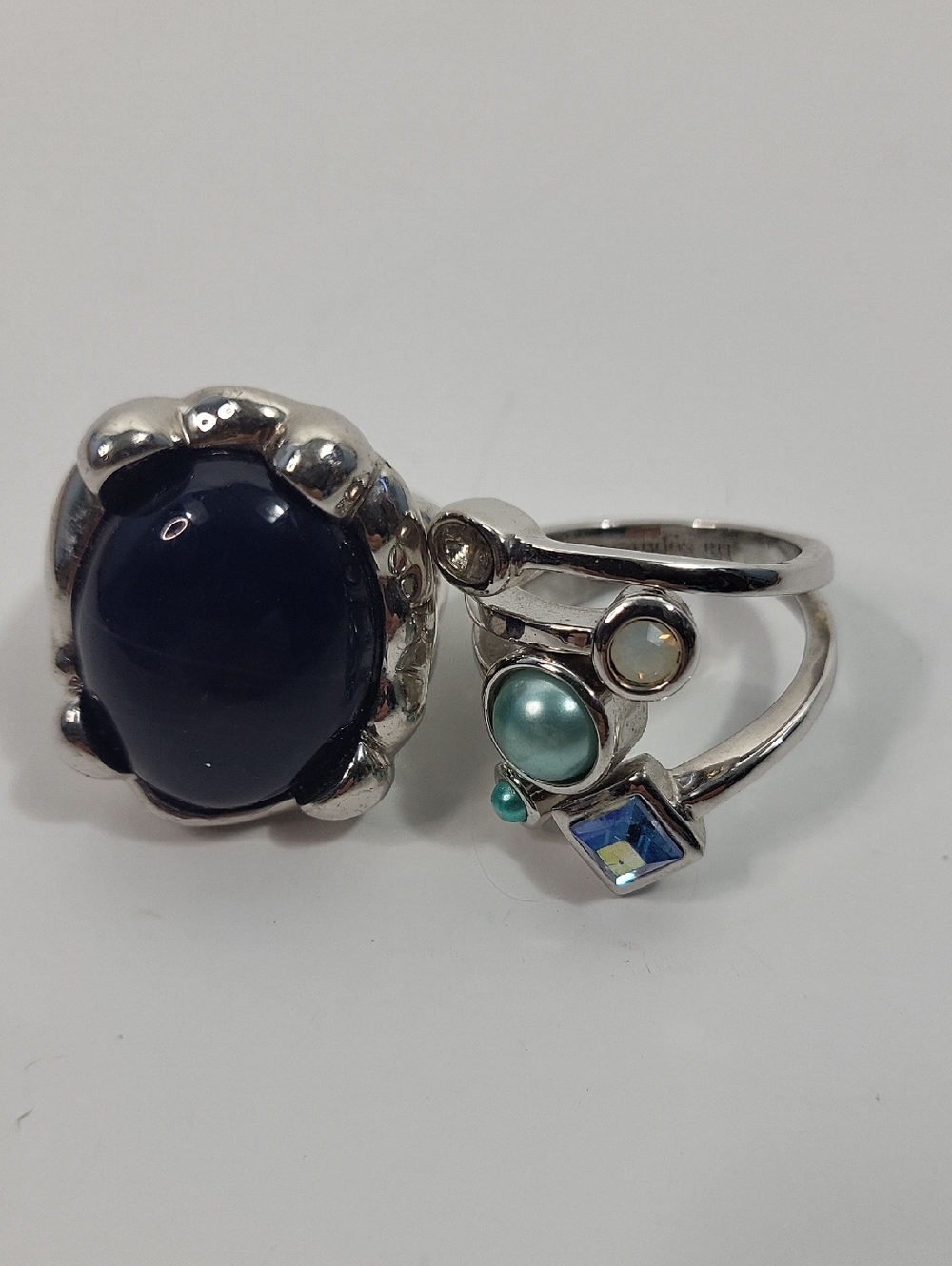 Lia Sophia Ring Pair Size 9 Sophisticated Jewelry